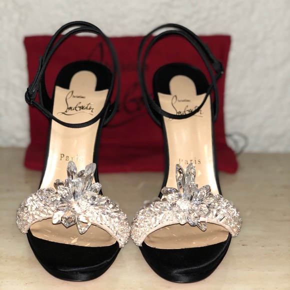 SOLD! Christian Louboutin Crystal Heels - Picture 2 of 8